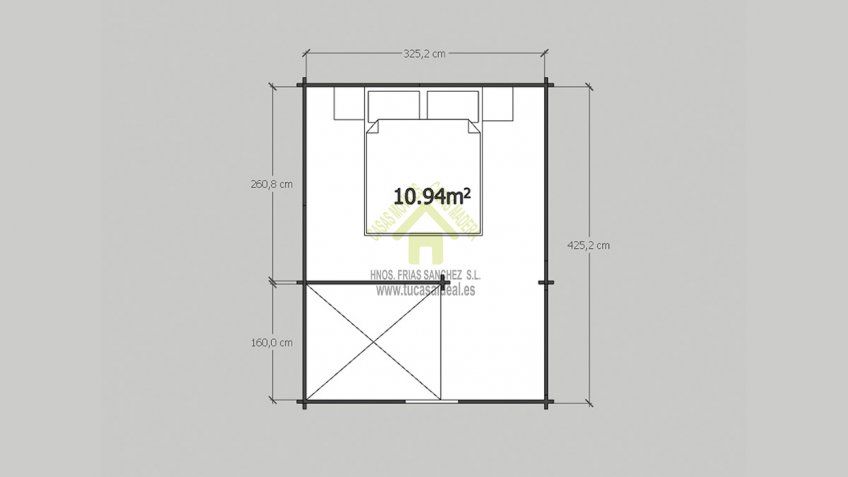 Plano 2D buhardilla