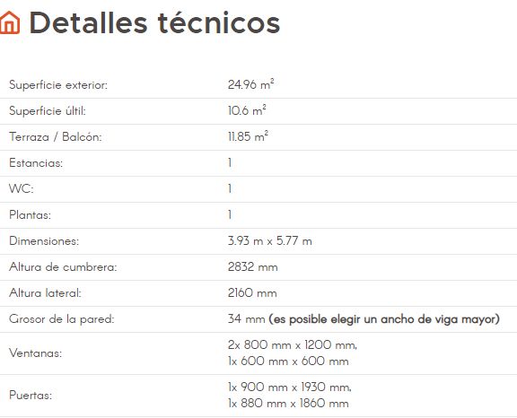 LADOGA detalles técnicos